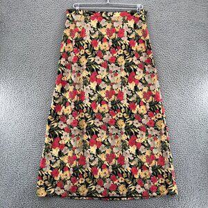 Christopher & Banks Skirt Womens 10 Multicolor Floral Maxi A Line Lightweight